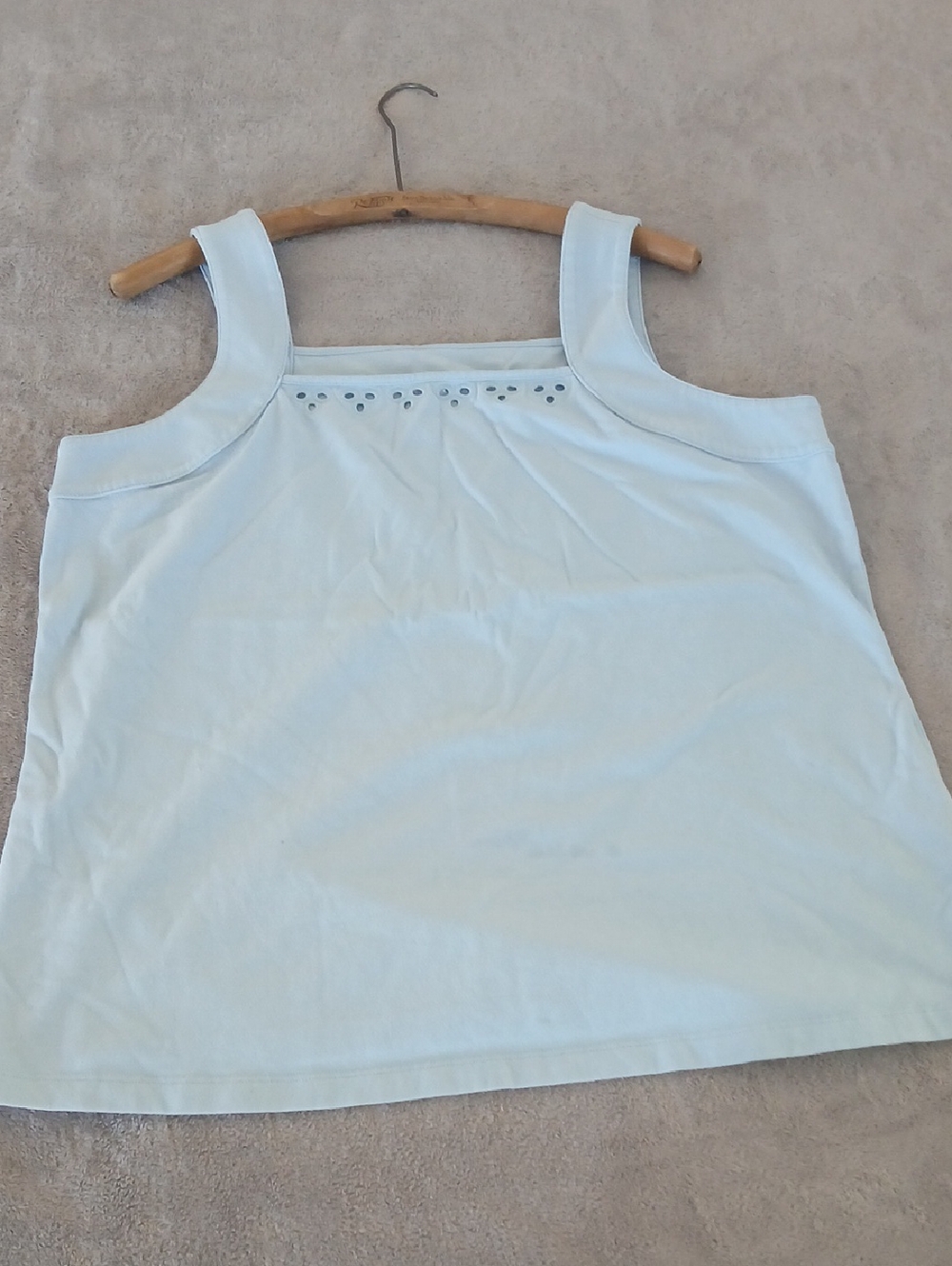 Denim & Co. Light Blue Sleeveless Tank Top
